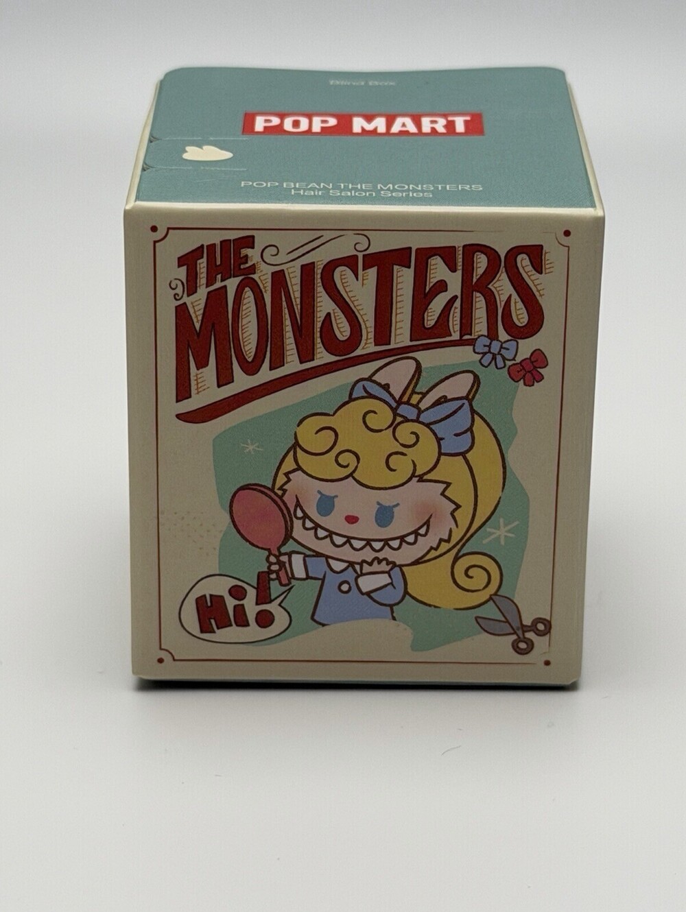 POP MART Labubu POP BEAN Monsters Hair Salon Vintage Updo Clear Box Exclusive